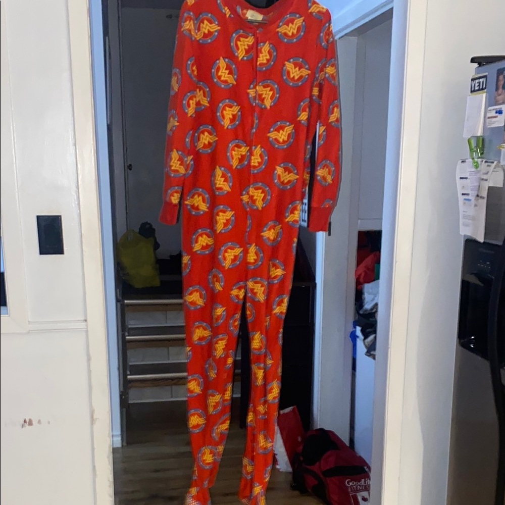 DC Red Wonder Woman Pajama Onesie